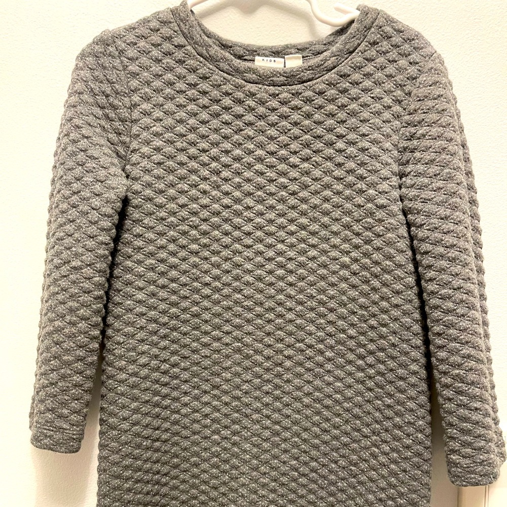 Grey with silver flecks sweater dress